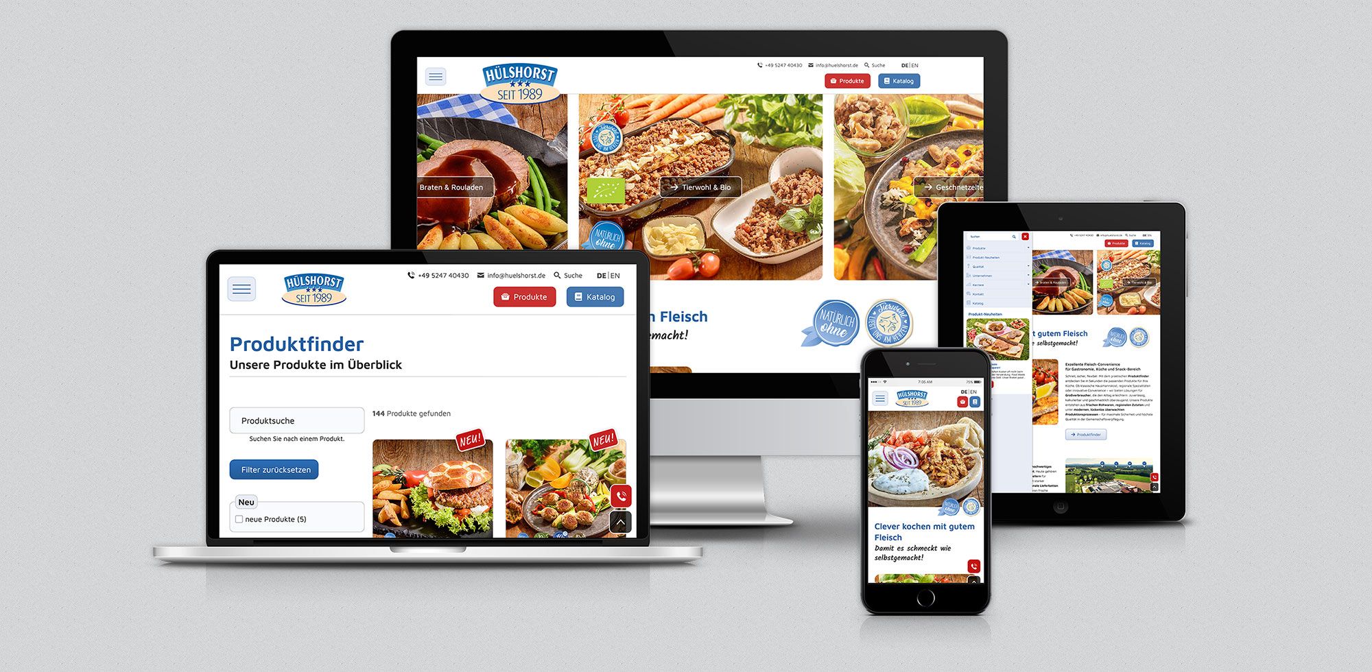 Responsive Webdesign www.huelshorst.de